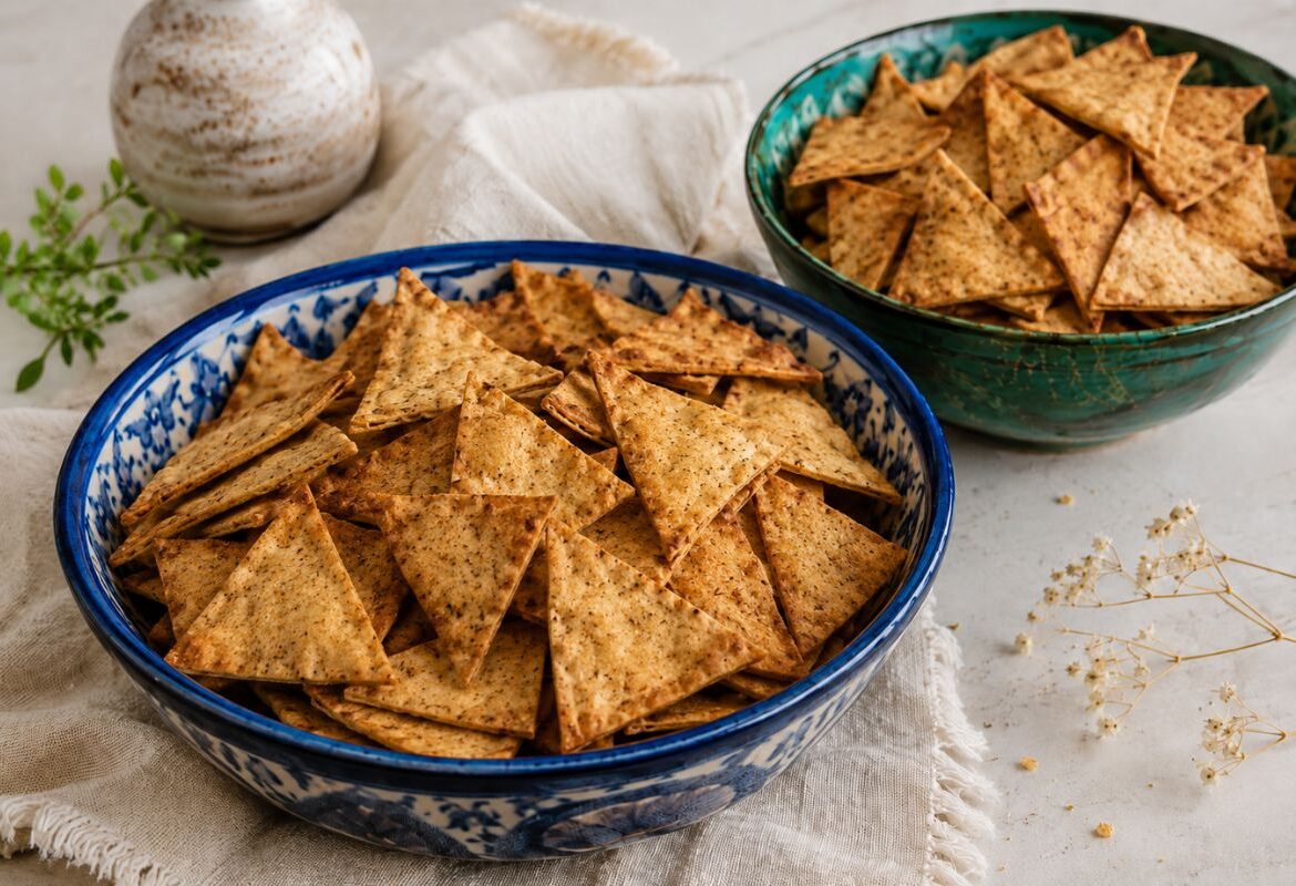 Chips di lenticchie rosse