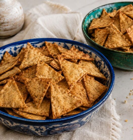 Chips di lenticchie rosse