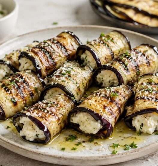 Involtini di melanzane grigliate
