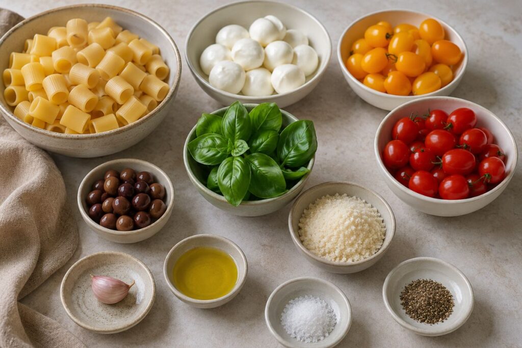 Pasta crudaiola, ingredienti
