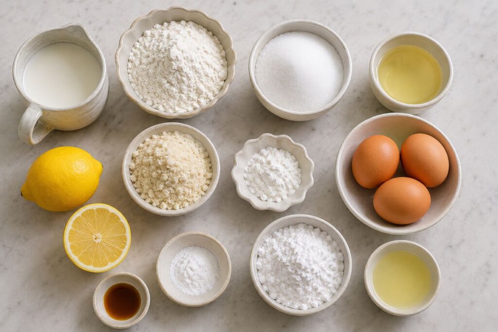 Plumcake fit al limone, ingredienti