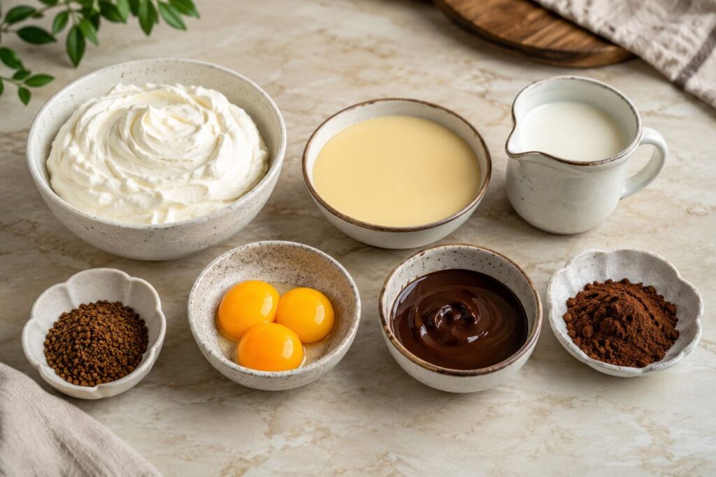Semifreddo al caffè con il Bimby, ingredienti