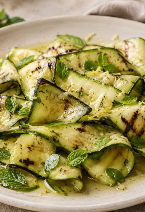 Zucchine grigliate con citronette alla menta