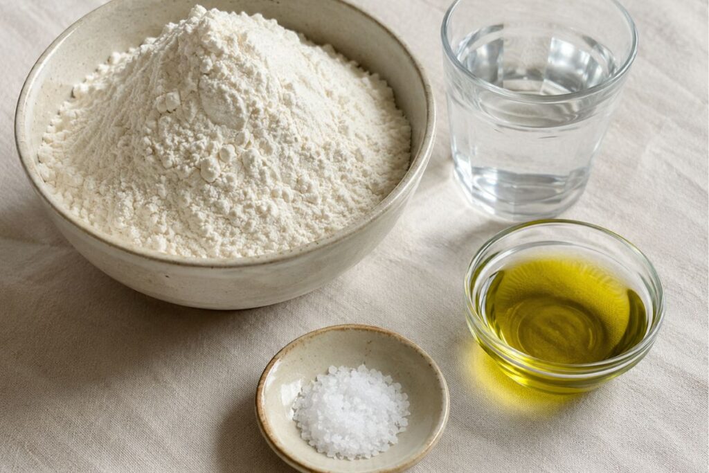 pasta matta, ingredienti