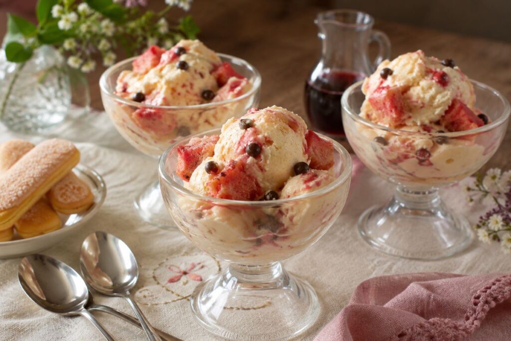 Gelato gusto zuppa inglese con il Bimby