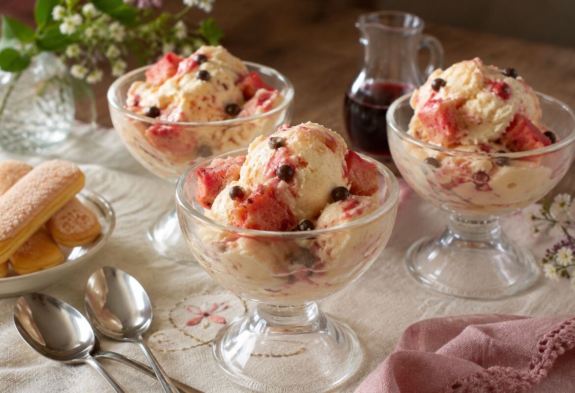 Gelato gusto zuppa inglese con il Bimby