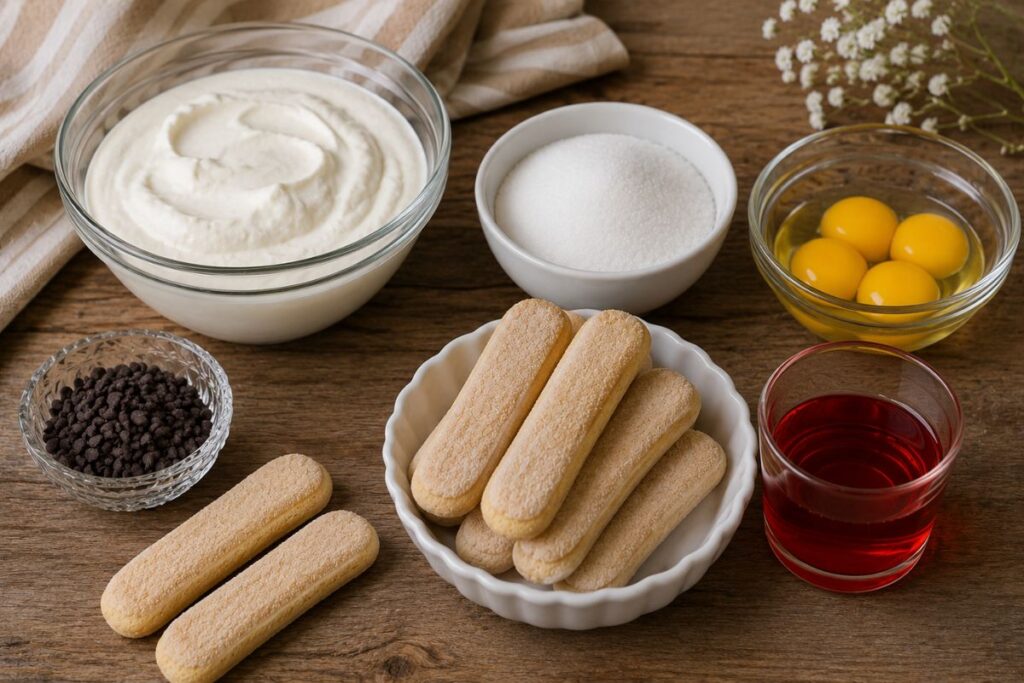 Gelato gusto zuppa inglese con il Bimby, ingredienti