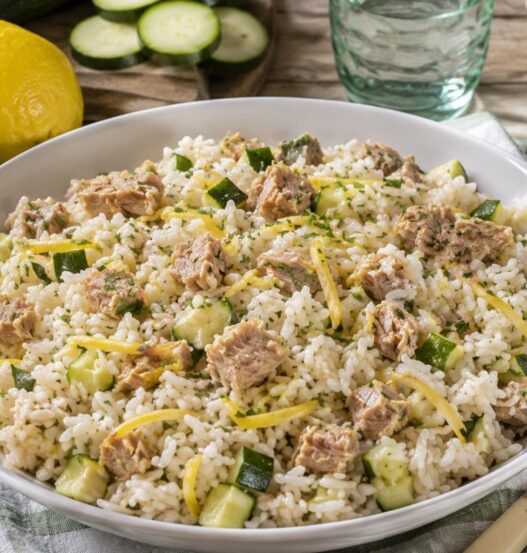 Insalata di riso con tonno, zucchine e limone con il Bimby