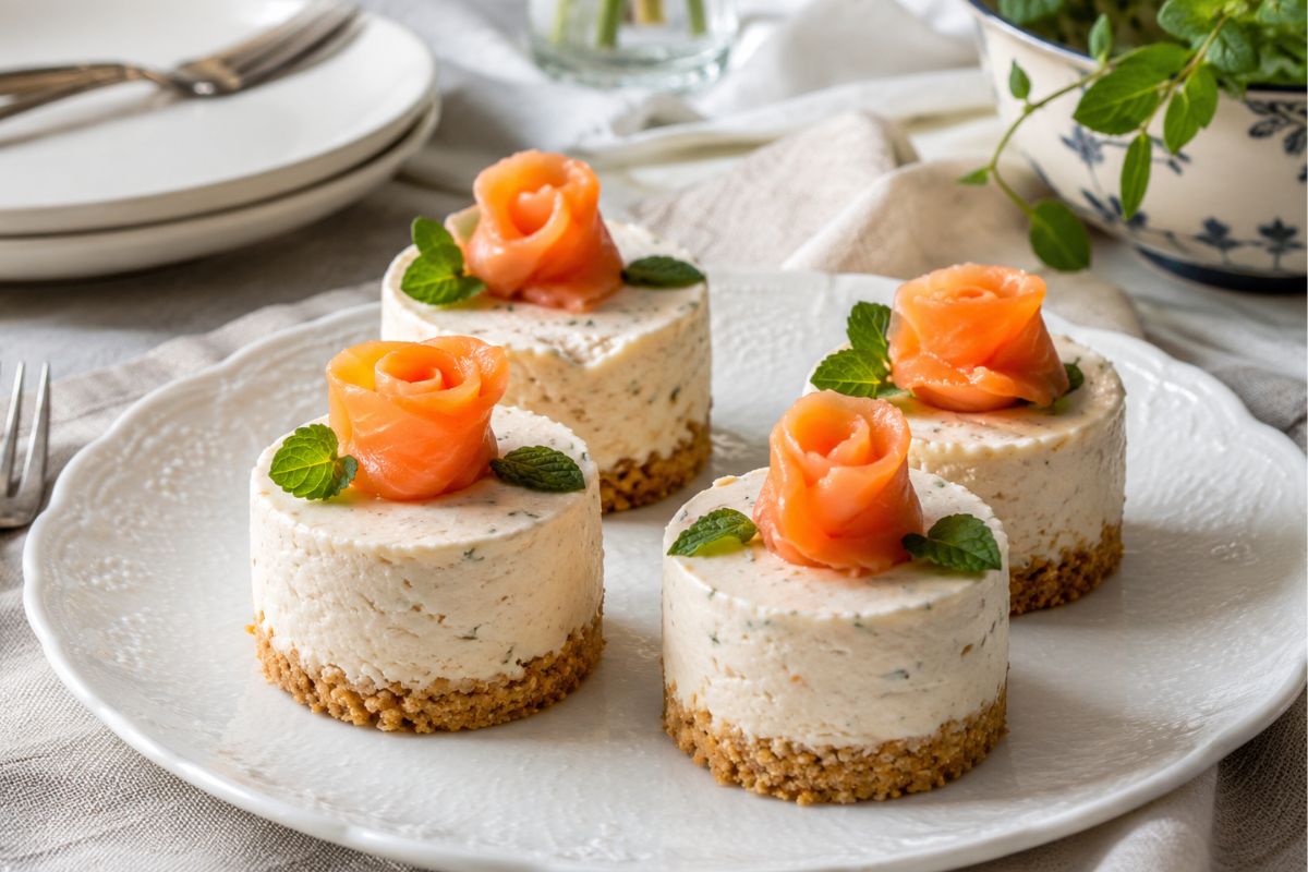 Frulla i crackers nel Bimby, schiaccia la base e riempi con questa mousse salata: le mini cheesecake salate che spopolano sui social
