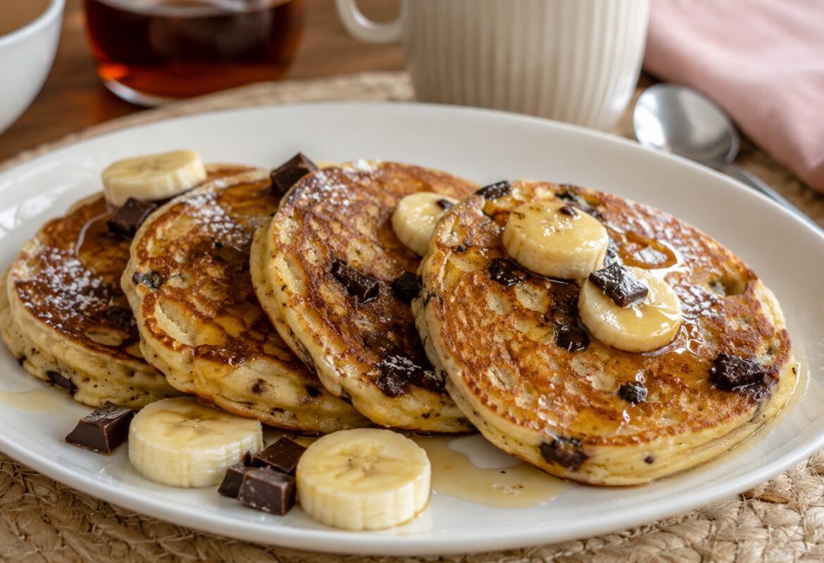 Pancake banana e cioccolato con il Bimby