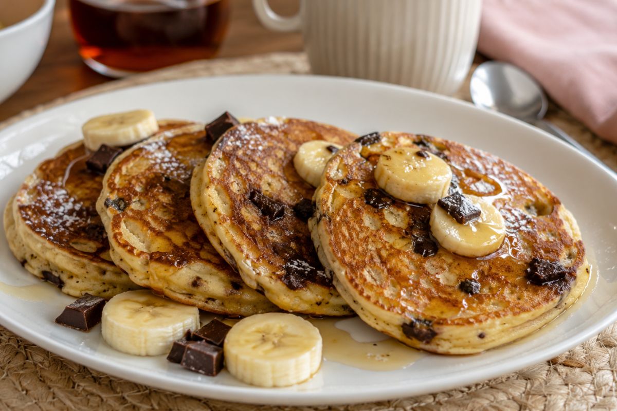 Soffici, alti e con un cuore caldo al cioccolato: se non hai mai provato i pancakes così, corri subito a farlo (Bimby)