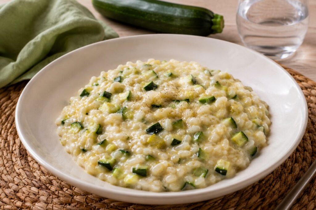 Risotto con zucchine e robiola con il Bimby