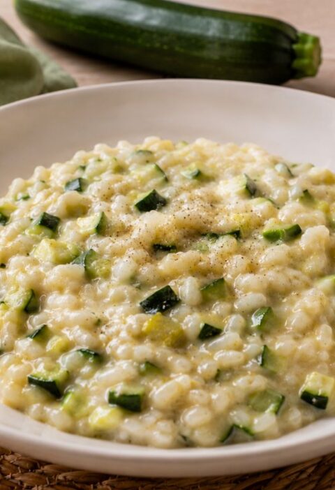 Risotto con zucchine e robiola con il Bimby
