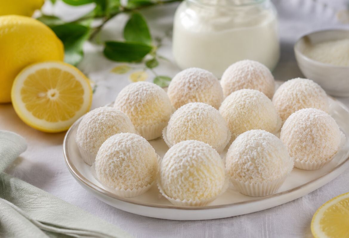 Tartufini al limone e yogurt con il Bimby