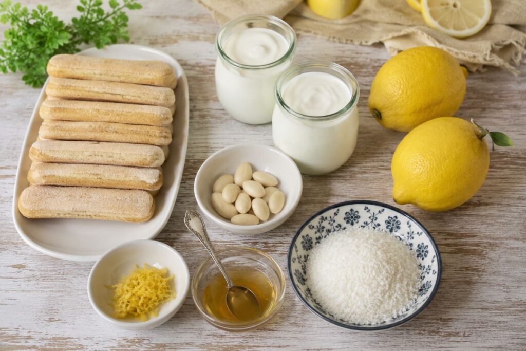 Tartufini al limone e yogurt con il Bimby, ingredienti