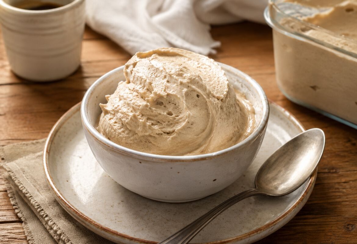 gelato leggero al caffè senza panna