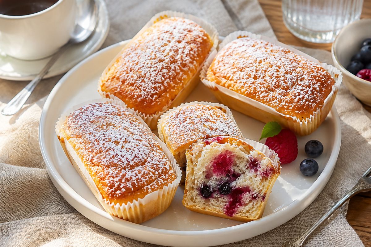 I mini plumcake che restano soffici anche il giorno dopo: tutto merito dell’impasto con il Bimby