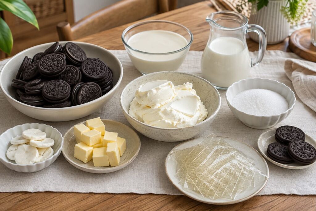 Cheesecake Oreo con il Bimby, ingredienti