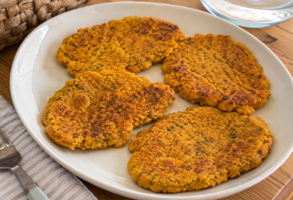 Cotolette di ceci in padella
