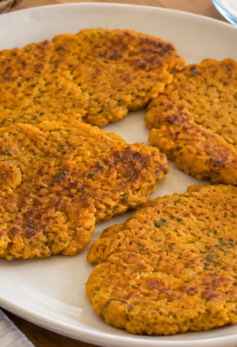 Cotolette di ceci in padella