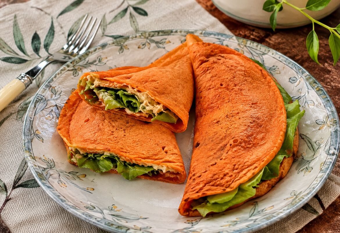 Crêpes di pomodorini e avena