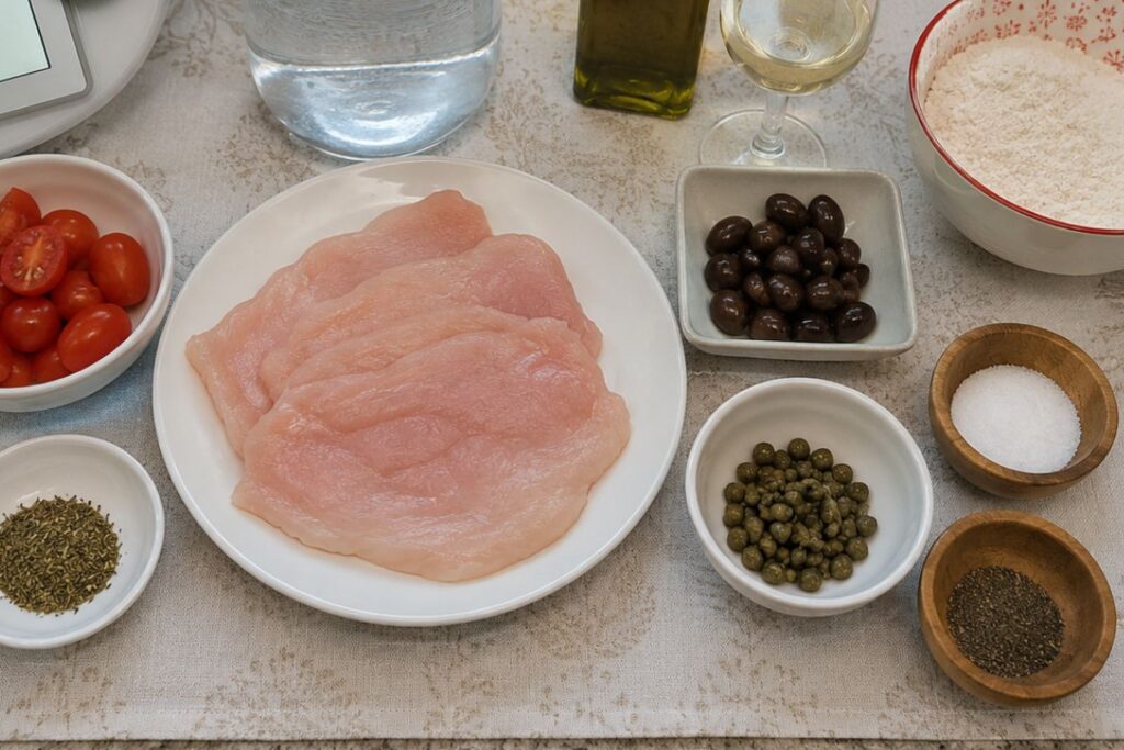 Petto di pollo alla mediterranea al Varoma, ingredienti
