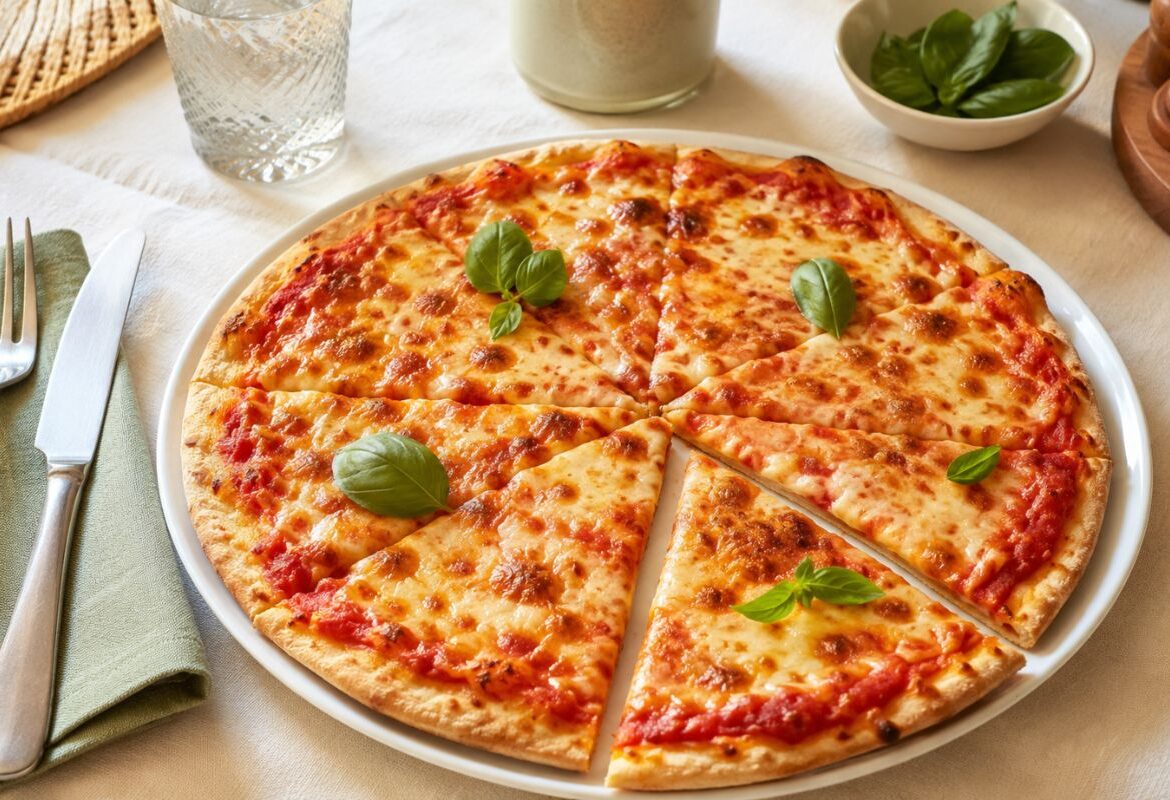 Pizza fit con fiocchi di latte