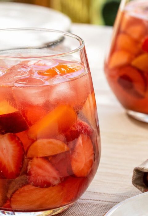 Sangria rosé con frutta estiva con il Bimby