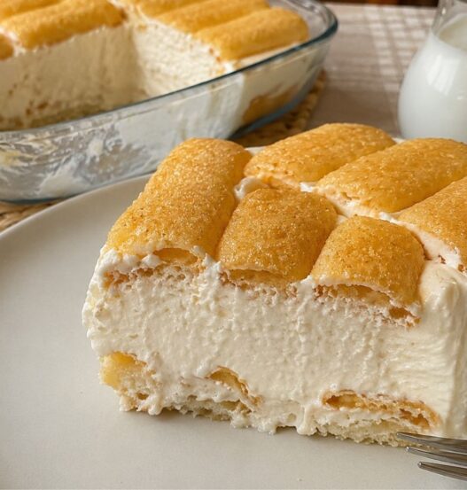 Torta fredda con crema paradiso e Pavesini