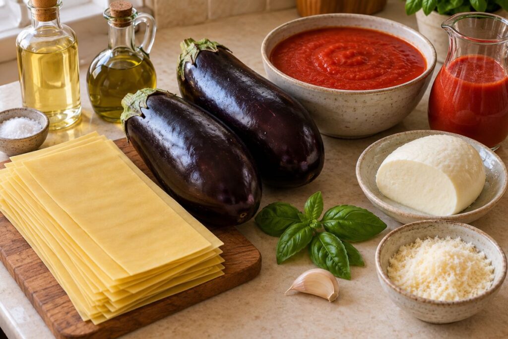 Cannelloni alla parmigiana senza forno, ingredienti