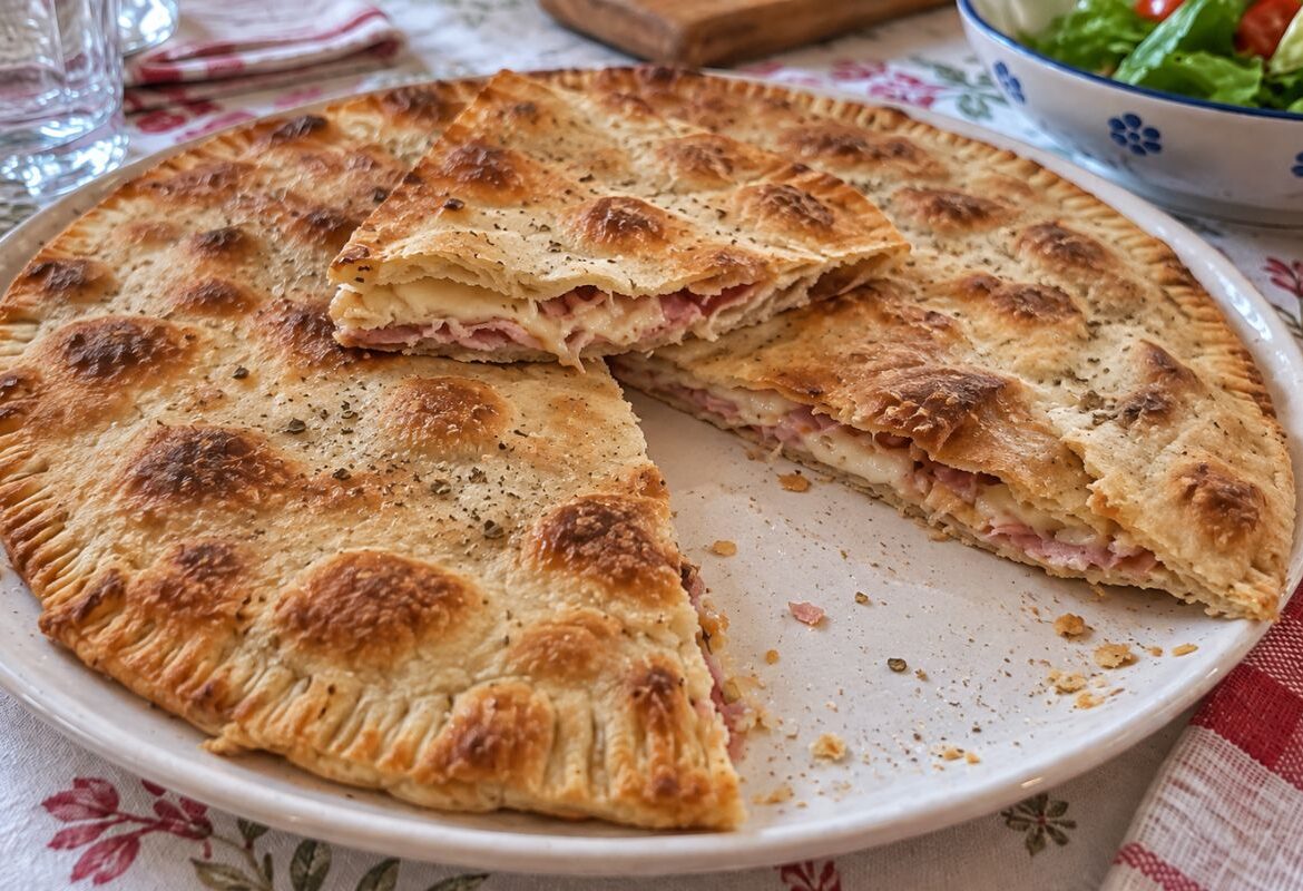 Focaccia ripiena senza lievito