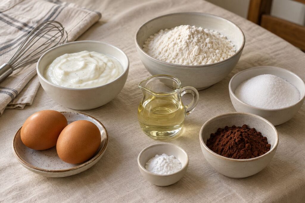 Mini plumcake al cacao, ingredienti