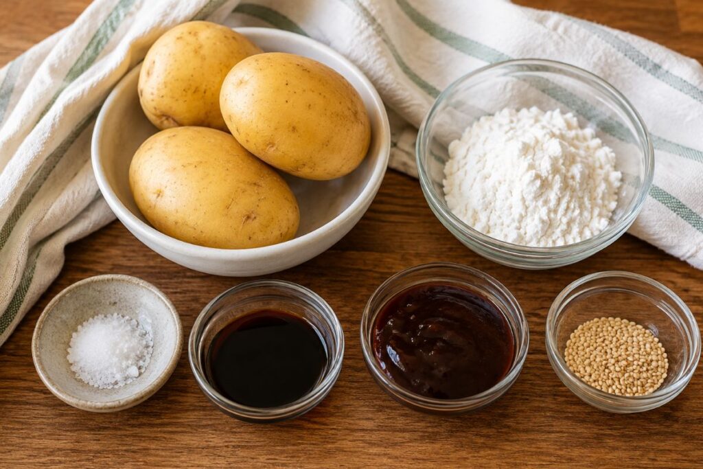 Palline di patate in salsa teriyaki, ingredienti