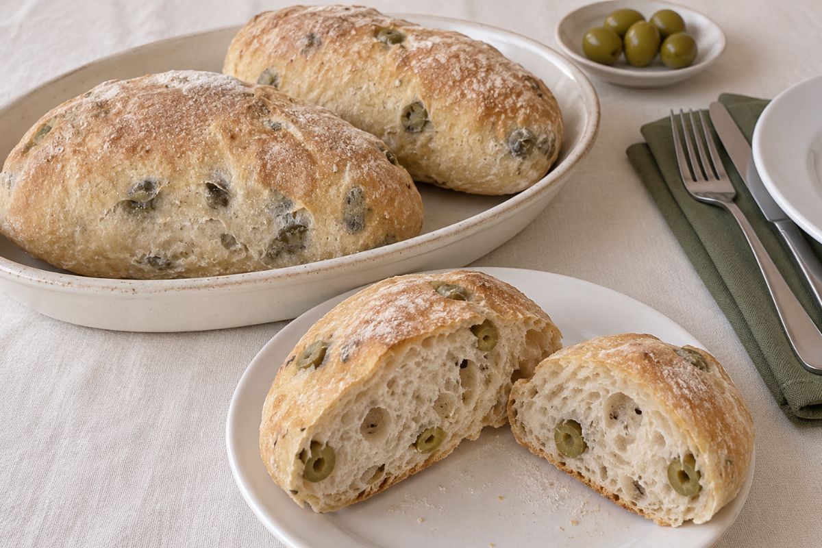 Panini alle olive super alveolati: costano poco e saziano tanto. Il segreto dell’impasto