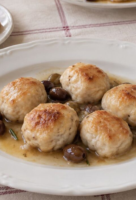 Polpette di pollo con sughetto saporito