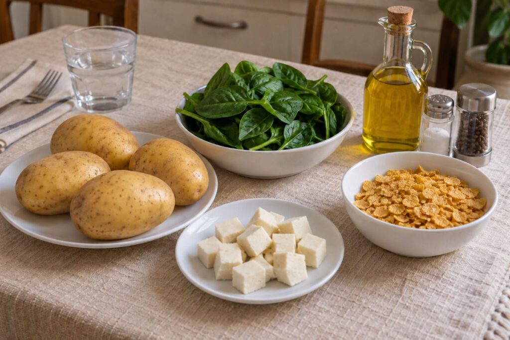 Spinacine di patate, ingredienti
