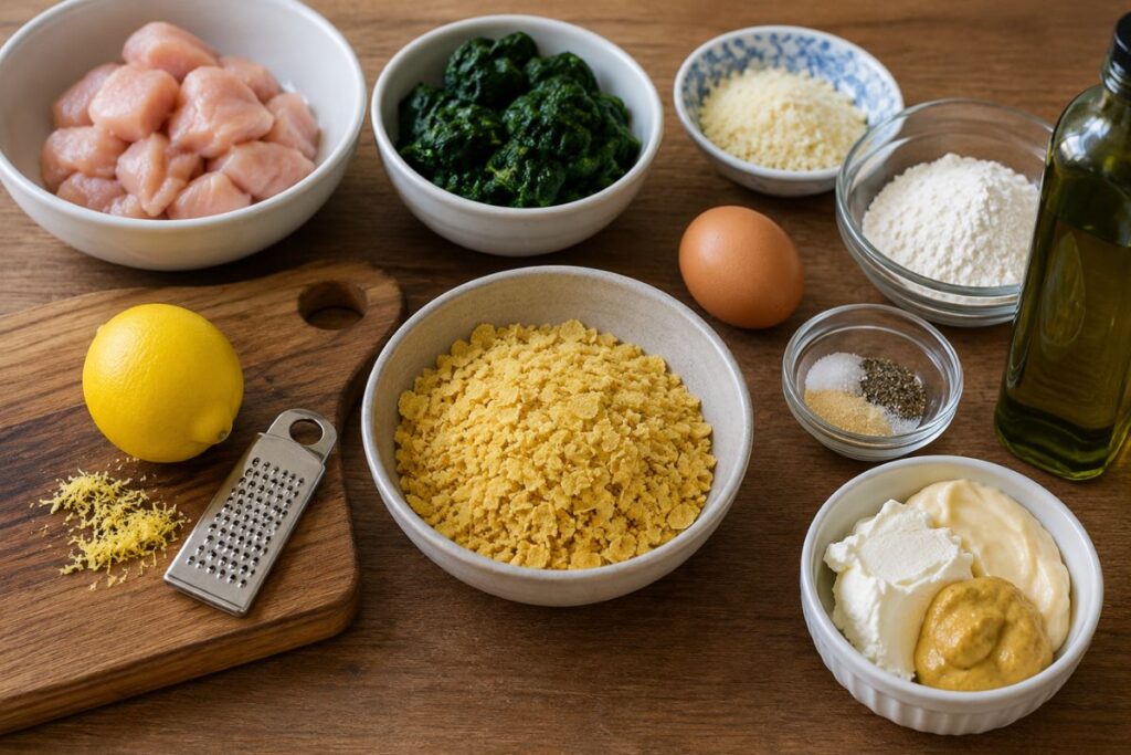 Spinacine di pollo con panatura di cornflakes
