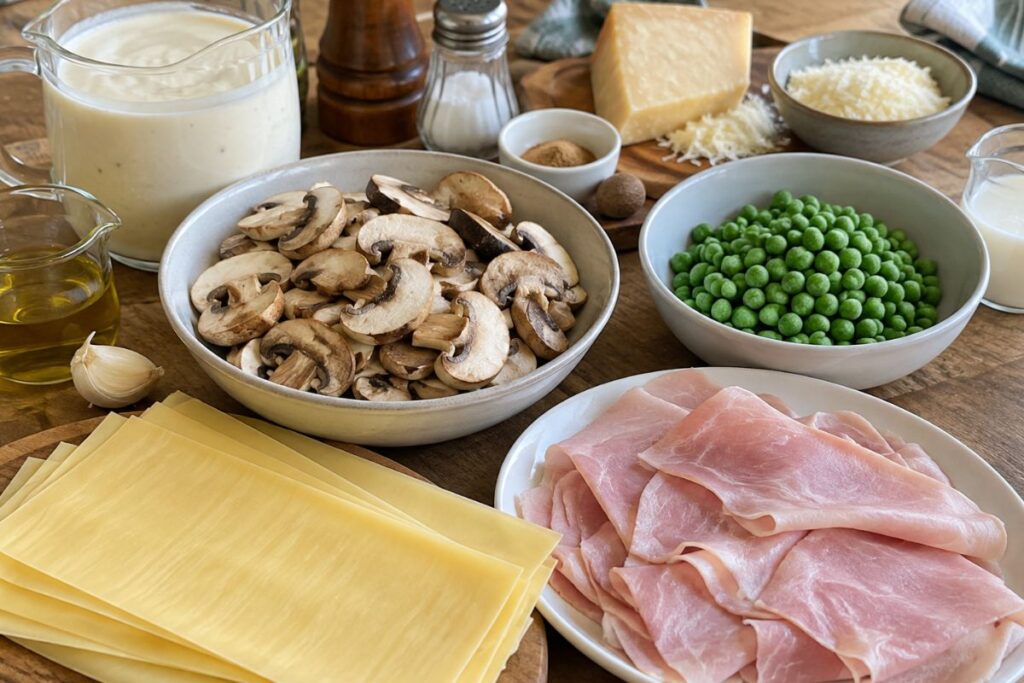 Cannelloni alla boscaiola, ingredienti