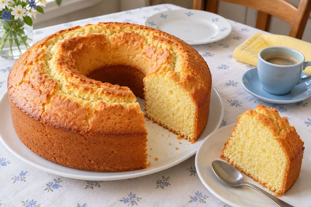 Ciambella alta e morbidissima: profuma davvero di limone ed è senza burro