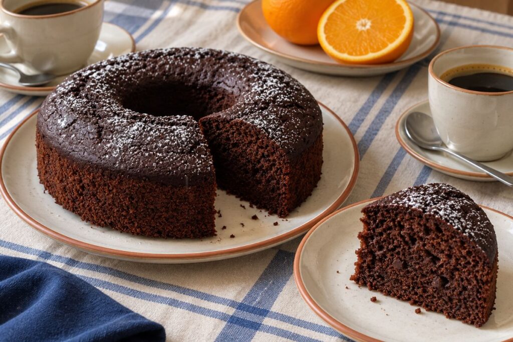 Ciambellone al cacao e arancia