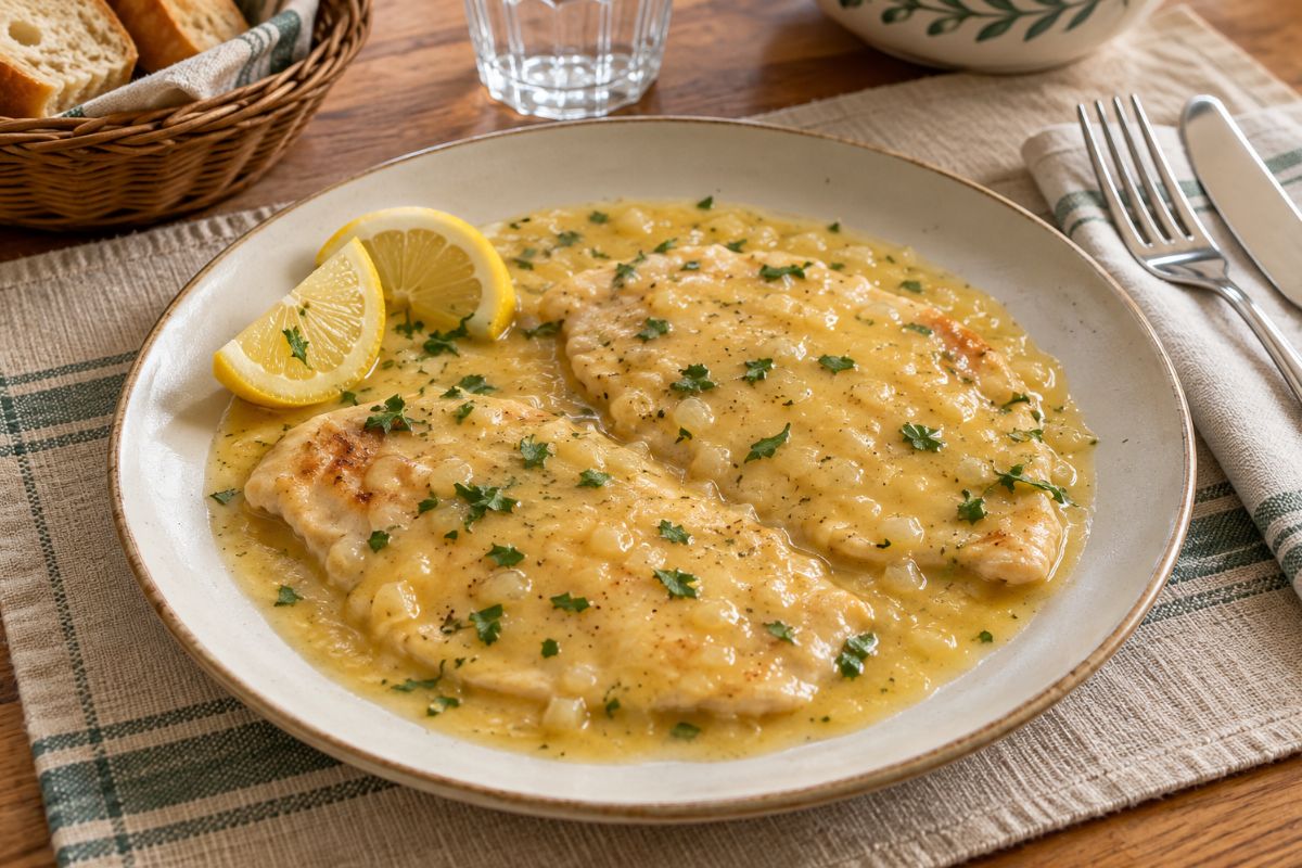 Una sola padella e una salsa da raccogliere fino all’ultima goccia: il pollo al limone così è cremosissimo!