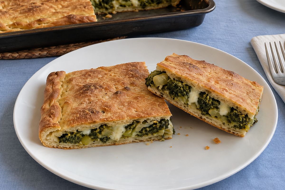La faccio con la semola e la riempio davvero: questa scacciata siciliana è la più buona di sempre