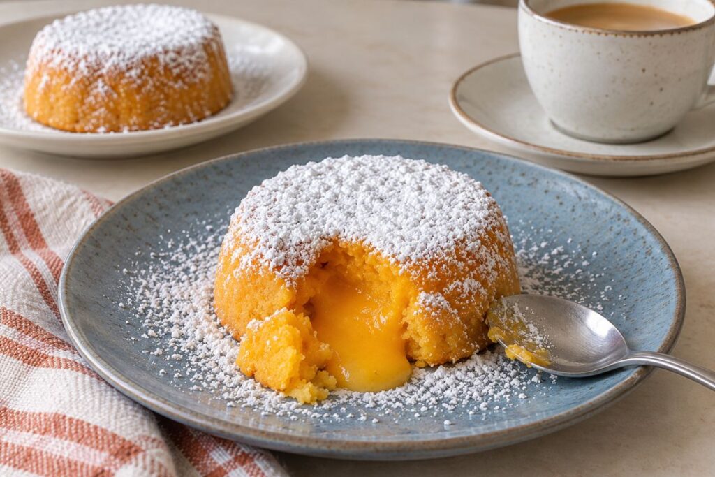 Tortini alla zucca con cuore caldo di cioccolato bianco